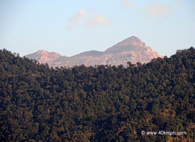 View of Chandrashila Peak from Jakh Devta (Devshal Village), Uttarakhand, India