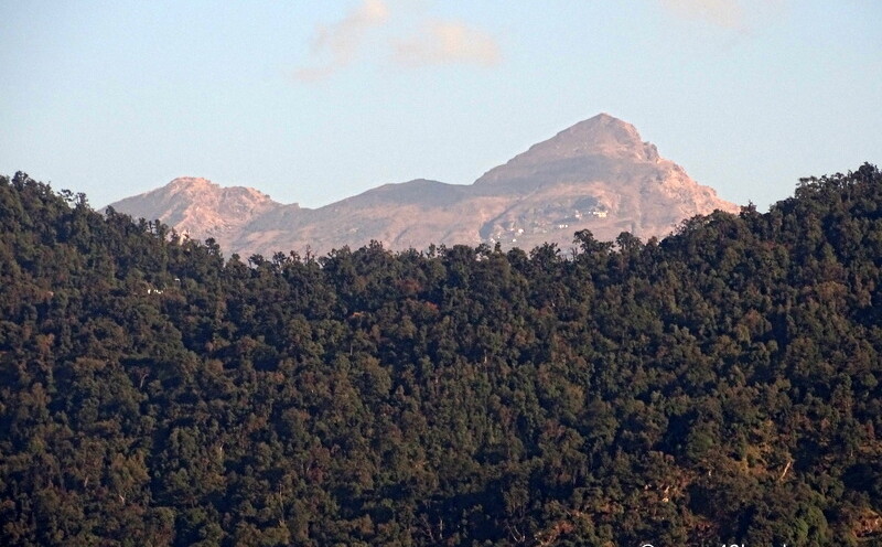 View of Chandrashila Peak from Jakh Devta (Devshal Village), Uttarakhand, India