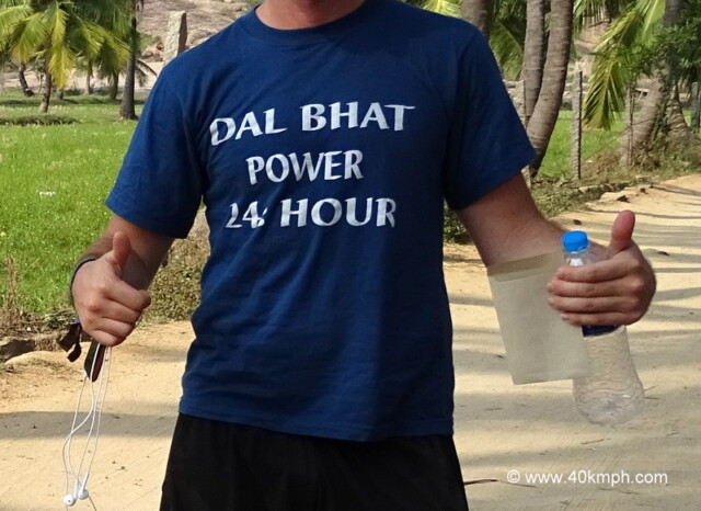 Nepali Saying About Dal Bhat on T-shirt