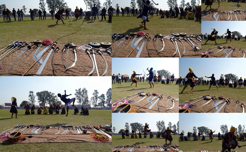 'Gatka' Martial Art Display at 79th Kila Raipur Sports Festival 2015 in Punjab, India