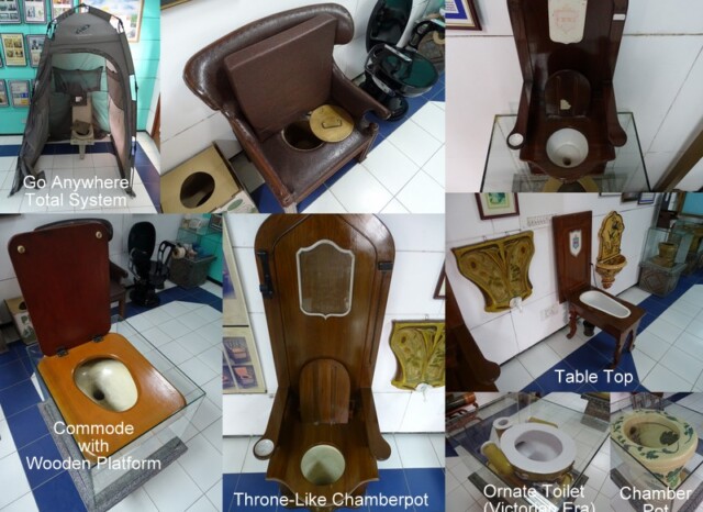 Different Types of Toilets Used Around The World at Sulabh Museum, New Delhi, India