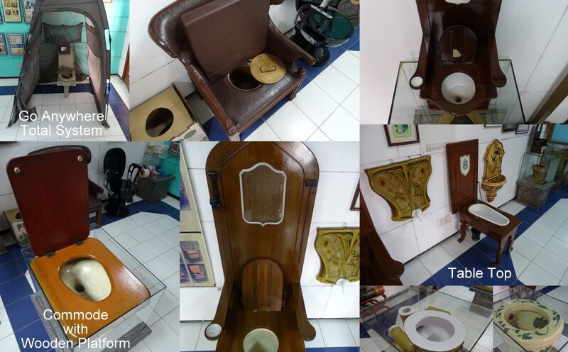 Different Types of Toilets Used Around The World at Sulabh Museum, New Delhi, India