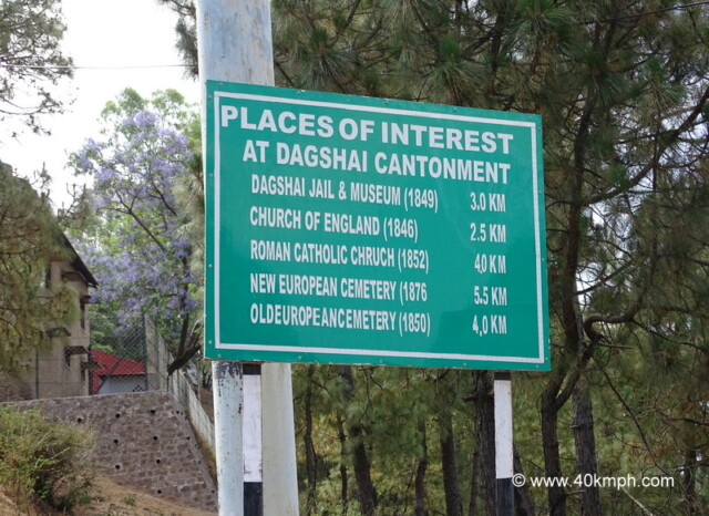 Places of Interest at Dagshai in Himachal Pradesh, India