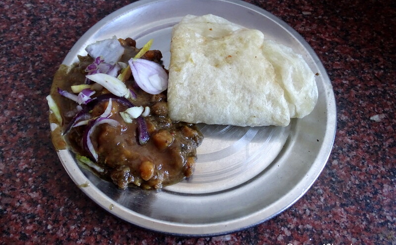Channa Bhatura by Sita Ram and Son at Lakkar Bazar in Shimla, Himachal Pradesh, India