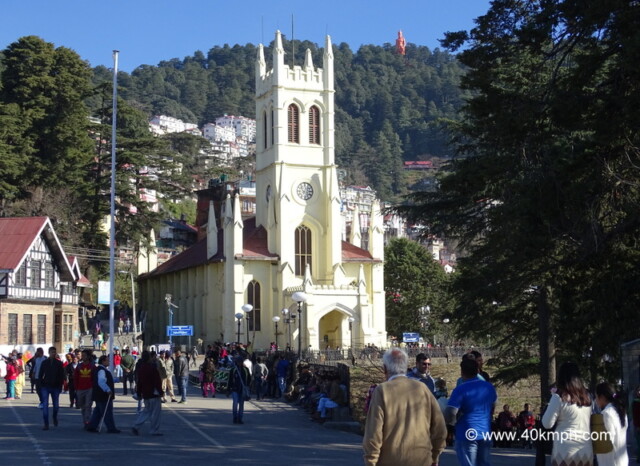 Christ Church in Shimla, Himachal Pradesh, India