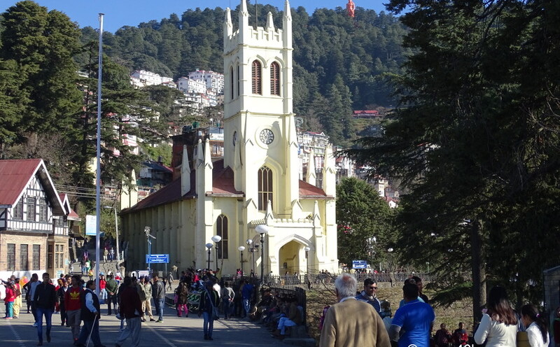 Christ Church in Shimla, Himachal Pradesh, India