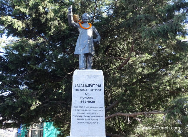 Lala Lajpat Rai Re-erected Statue in Shimla, Himachal Pradesh, India