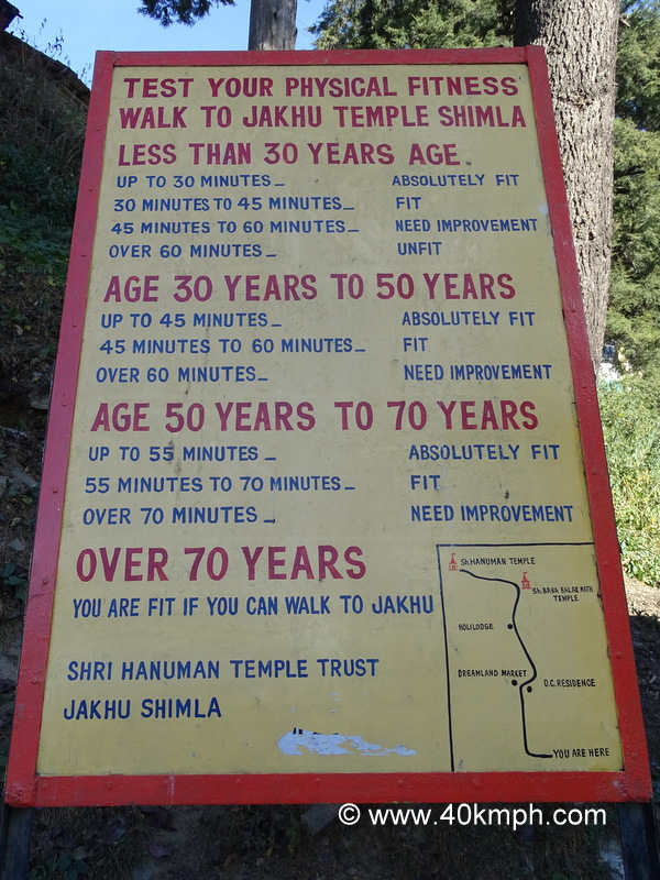 Test Your Physical Fitness Walk to Jakhu Temple in Shimla, Himachal Pradesh, India