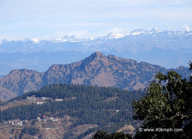 View of Kinnaur from Jakhoo Temple in Shimla, Himachal Pradesh, India