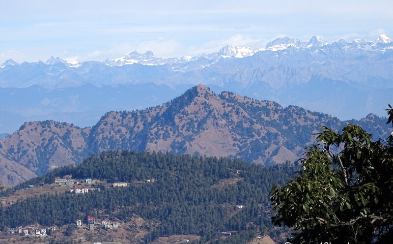 View of Kinnaur from Jakhoo Temple in Shimla, Himachal Pradesh, India