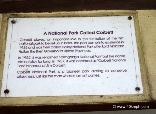 About: A National Park Called Corbett