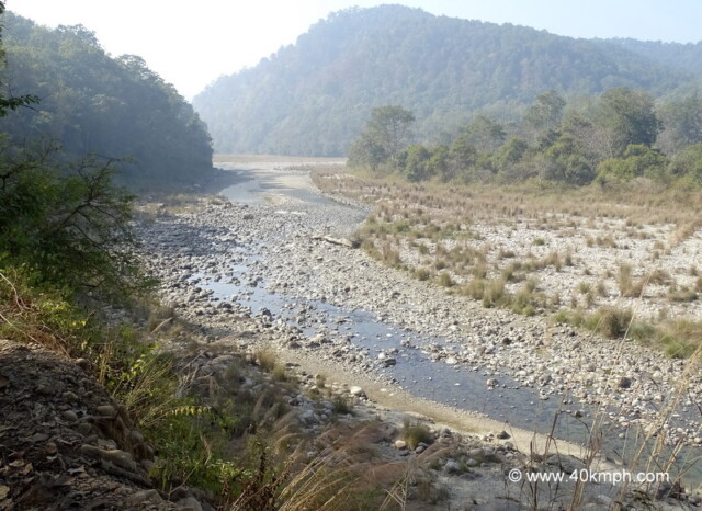 Ramganga River at Dhikala Zone, Corbett National Park in Uttarakhand, India