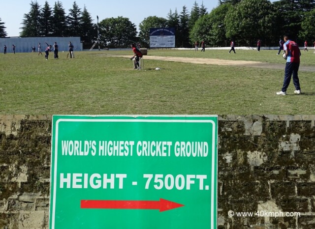 World's Highest Cricket Ground at Chail in Himachal Pradesh, India