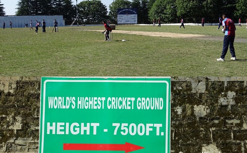 World's Highest Cricket Ground at Chail in Himachal Pradesh, India