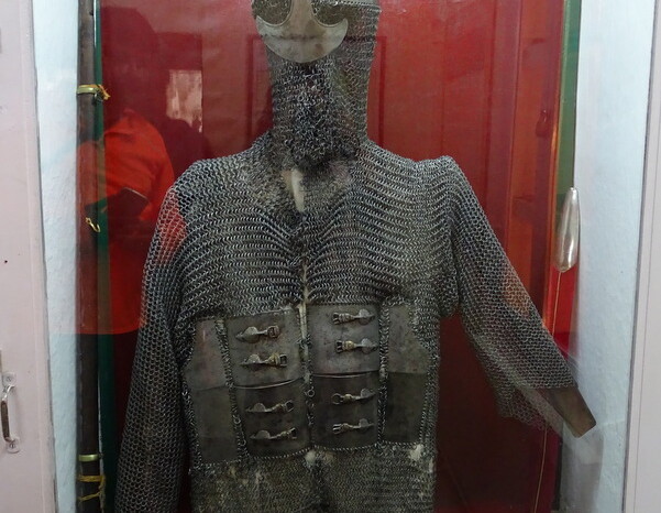 Armour of Maharana Pratap kept in City Palace, Udaipur, Rajasthan, India
