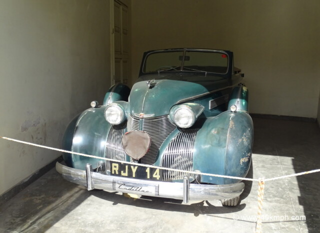 Cadillac 5 Seater Cony. Sedan 1938 USA at Vintage And Classic Car Collection, The Palace, Udaipur, India