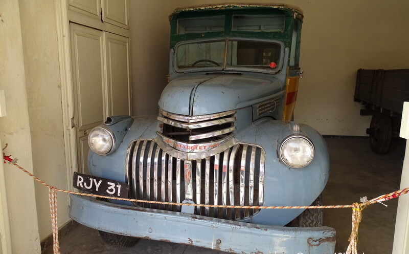 Chevrolet Bus 1947 USA at Vintage And Classic Car Collection, The Palace, Udaipur, India