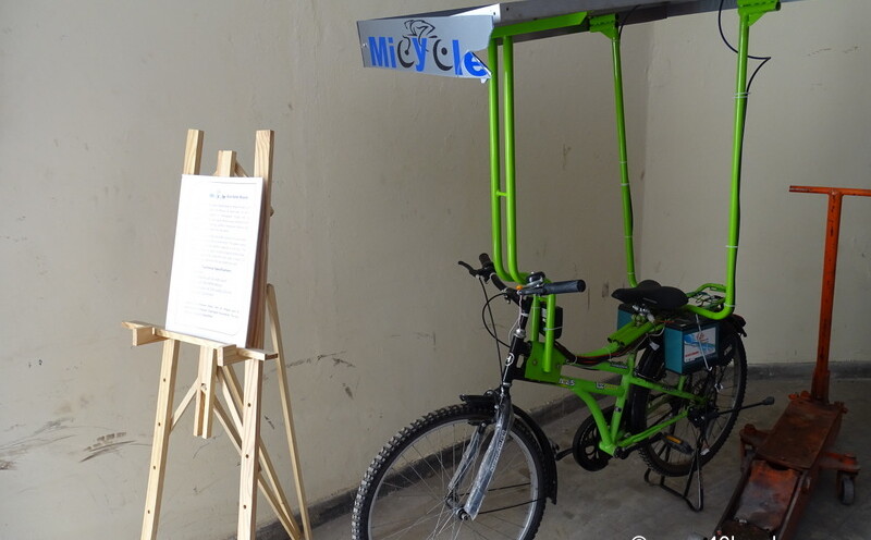 Eco-Solar Bicycle at Vintage And Classic Car Collection, The Palace, Udaipur, India