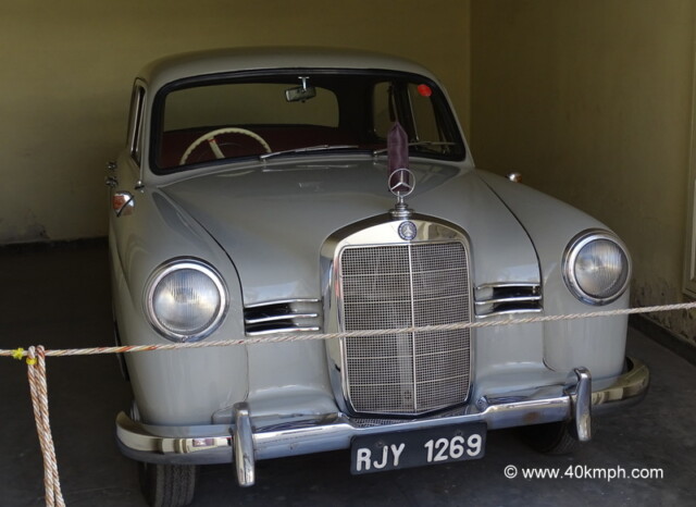 Mercedes Benz 180 D 1956 Germany at Vintage And Classic Car Collection, The Palace, Udaipur, India