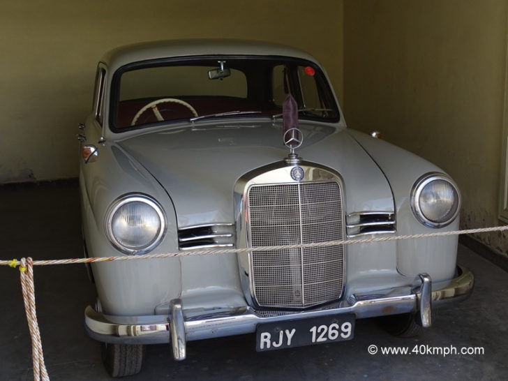 Mercedes Benz 180 D 1956 Germany at Vintage And Classic Car Collection, The Palace, Udaipur, India