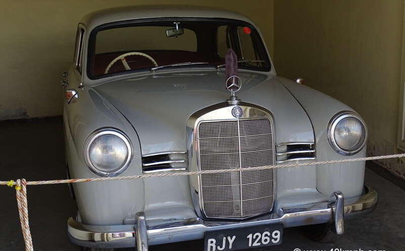 Mercedes Benz 180 D 1956 Germany at Vintage And Classic Car Collection, The Palace, Udaipur, India
