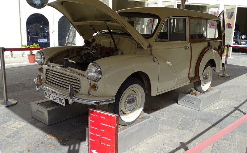 Morris Minor 1000 Traveller 1959 United Kingdom at Vintage And Classic Car Collection, The Palace, Udaipur, India