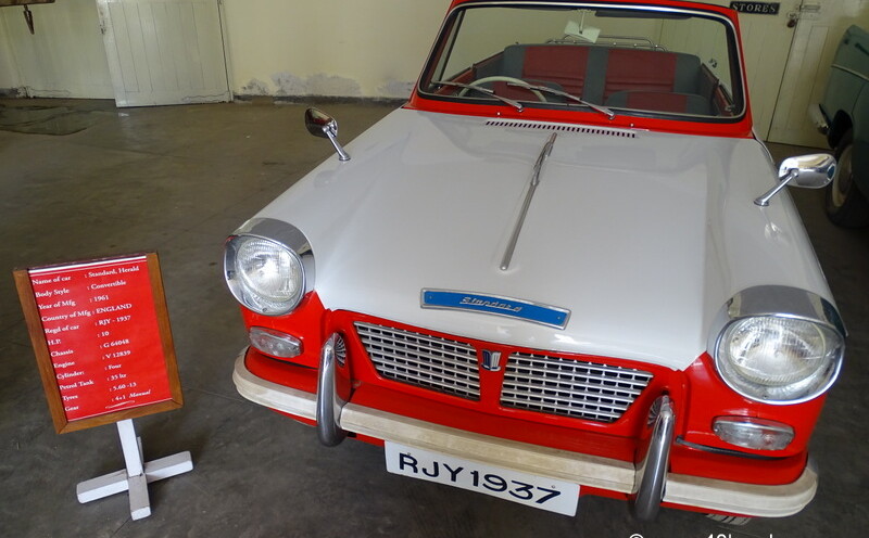 Standard, Herald Convertible 1961 England at Vintage And Classic Car Collection, The Palace, Udaipur, India