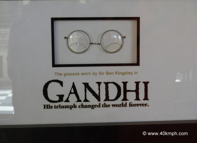 The Glasses Worn by Sir Ben Kingsley in Gandhi Movie at The City Palace, Udaipur, Rajasthan, India