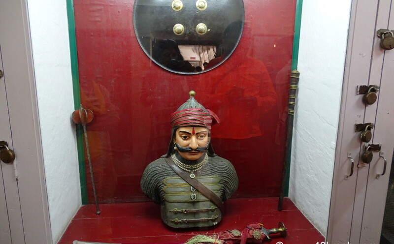 Weapon of Maharana Pratap kept in City Palace, Udaipur, Rajasthan, India