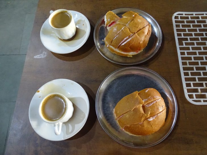 Lucky Special Tea and Mix Fruit Jam Maska Bun at Lucky Tea Stall in Ahmedabad, Gujarat, India