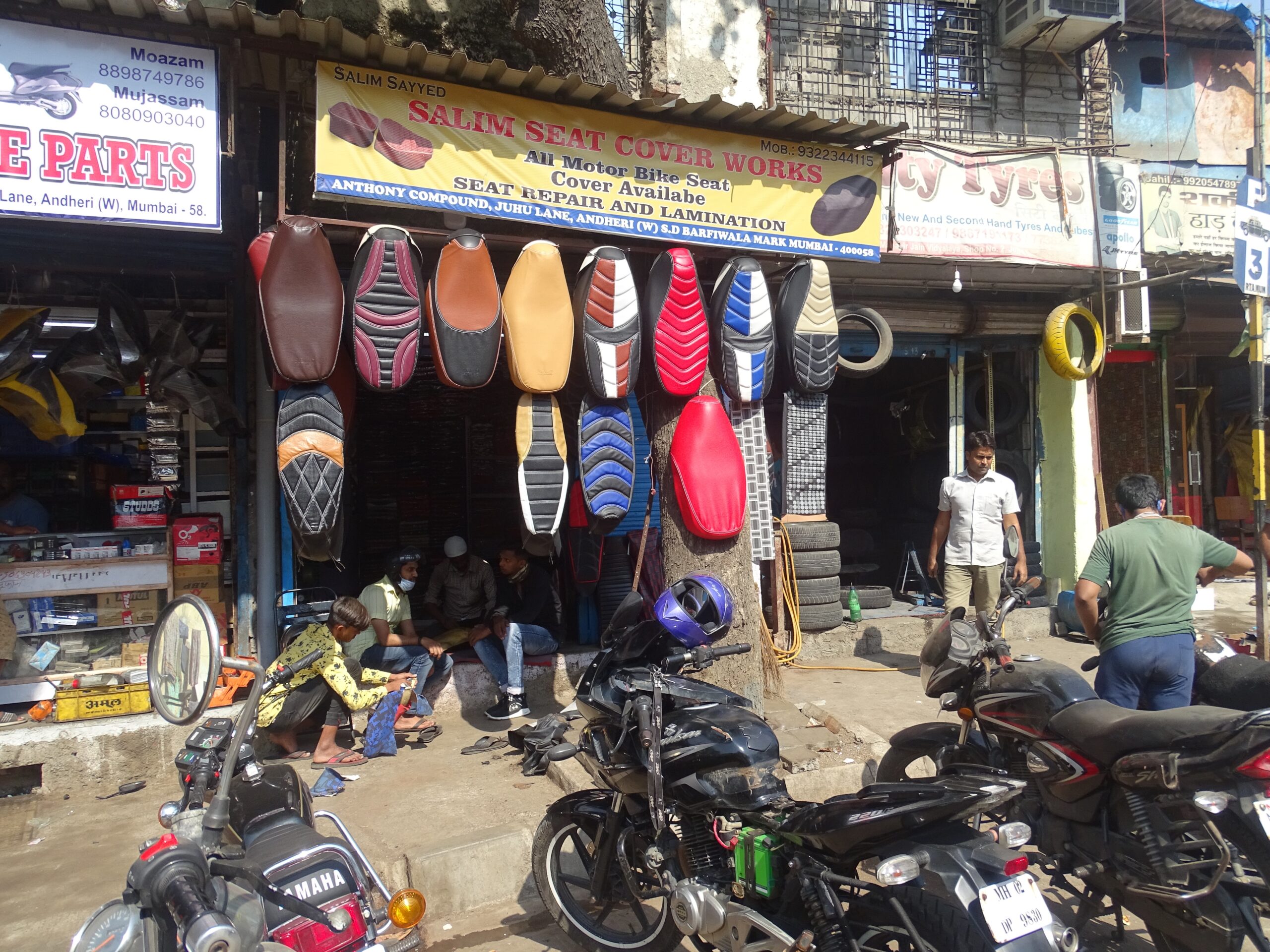 Salim Seat Cover Works, All Motorbike Seat Cover, Juhu Lane, Andheri-West, Mumbai