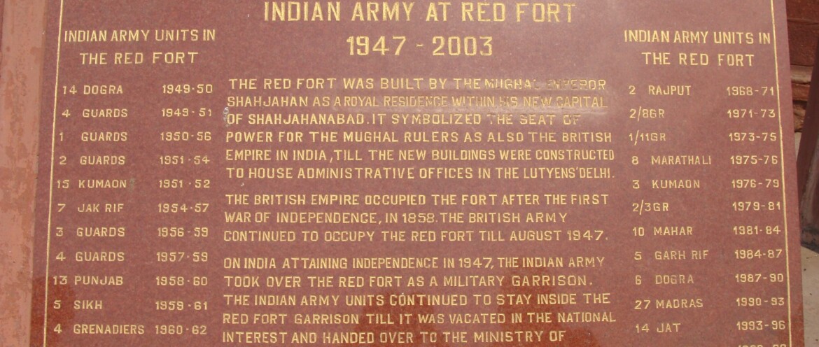About: Indian Army at Red Fort (Old Delhi, India) 1947 - 2003
