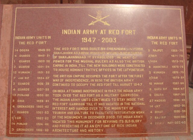 About: Indian Army at Red Fort (Old Delhi, India) 1947 - 2003