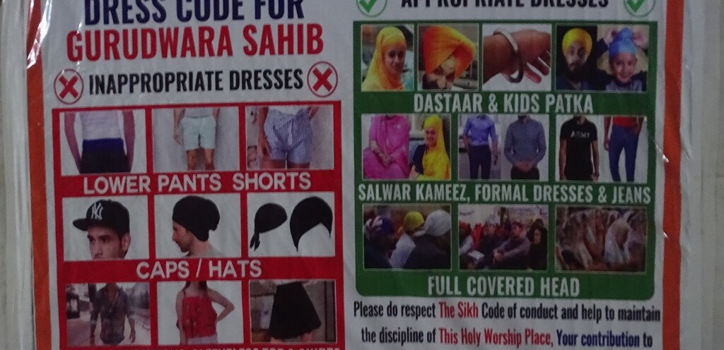 Dress Code for Gurudwara Sahib