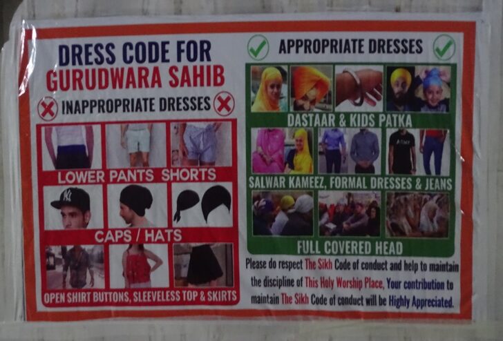 Dress Code for Gurudwara Sahib