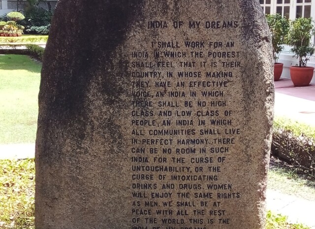 A Quote by M. K. Gandhi (Gandhi Smriti, New Delhi, India)