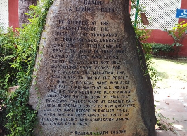 Gandhi A Living Truth - Quote by Rabindranath Tagore