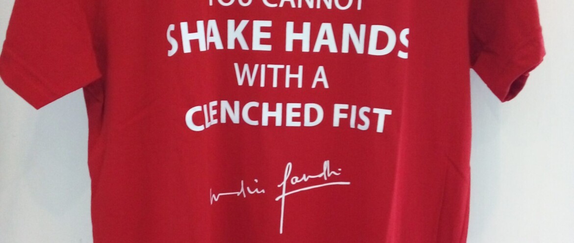 Quote by Indira Gandhi on a Tshirt