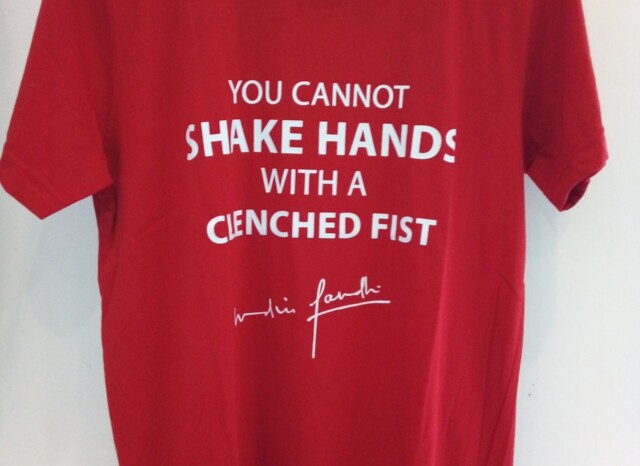 Quote by Indira Gandhi on a Tshirt