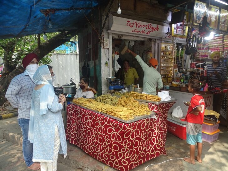 Tej Veer Singh - Pakora Stall Outside Gurdwara Sri Bangla Sahib, Delhi, India