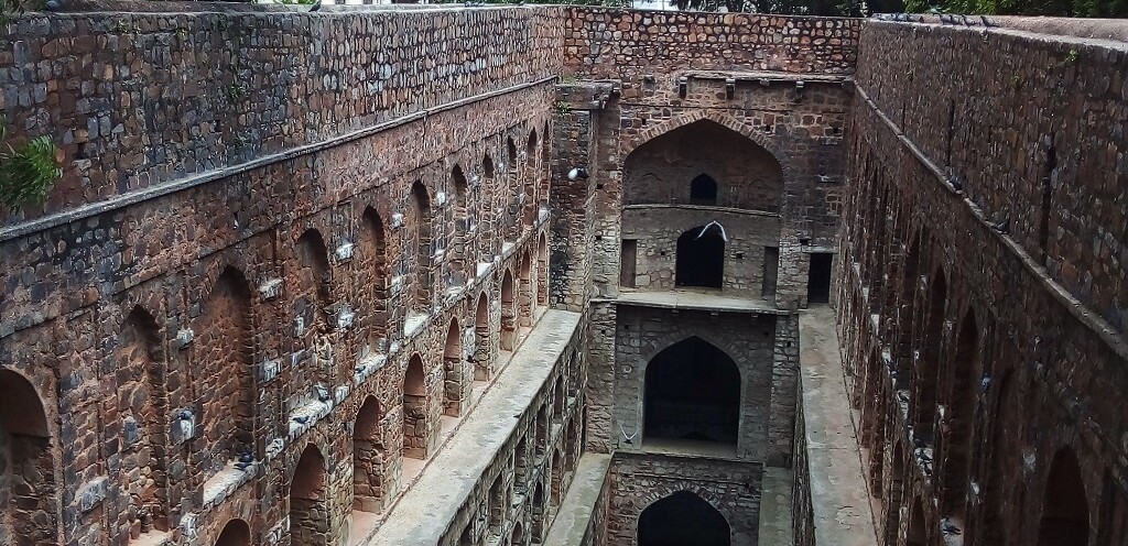 Ugrasen ki Baoli (stepwell), Hailey Road, New Delhi, India