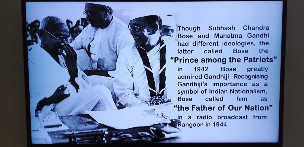 What did Gandhiji called Subhash Chandra Bose and What did Bose called Him?