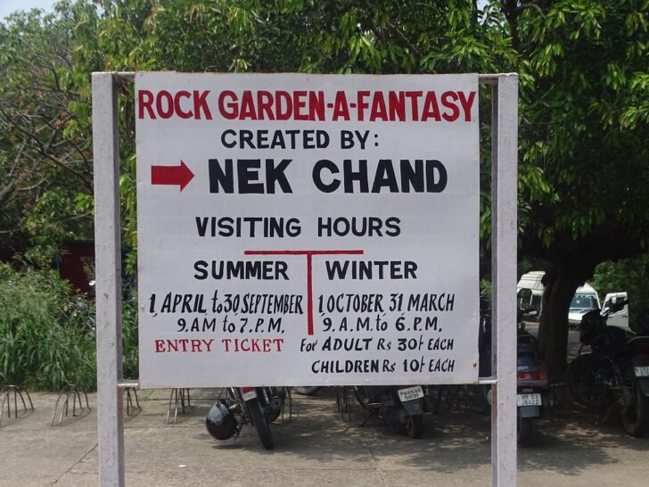 Nek Chand Rock Garden Visiting Hours & Entry Ticket