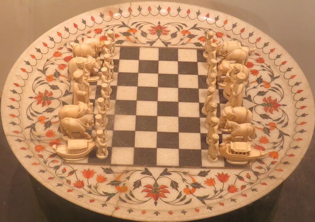 19th Century Marble & Ivory Chess Board (Murshidabad)