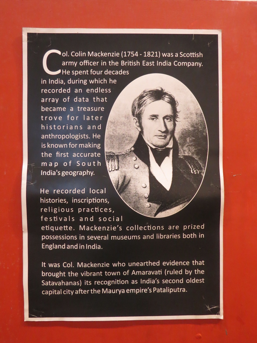 About: Col. Colin Mackenzie (1754-1821)