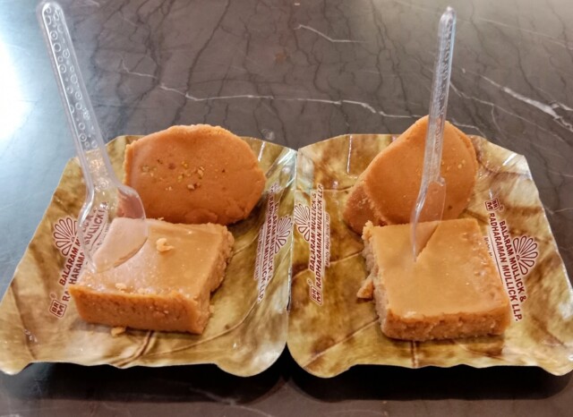 Karapak Jalbhara and Nolen Gur - Sweets at Balaram Mullick & Radharaman Mullick, Kolkata, India