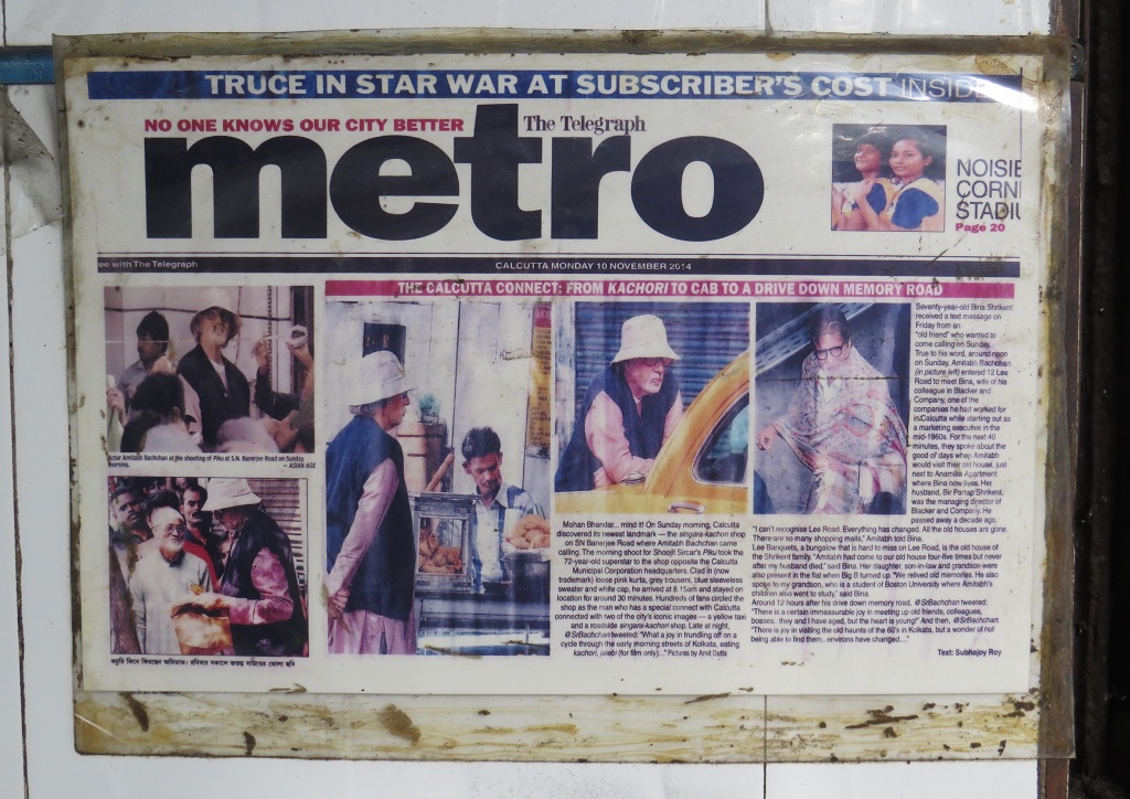 The Telegraph (metro) Article on Amitabh Bachchan Visit to Kolkata
