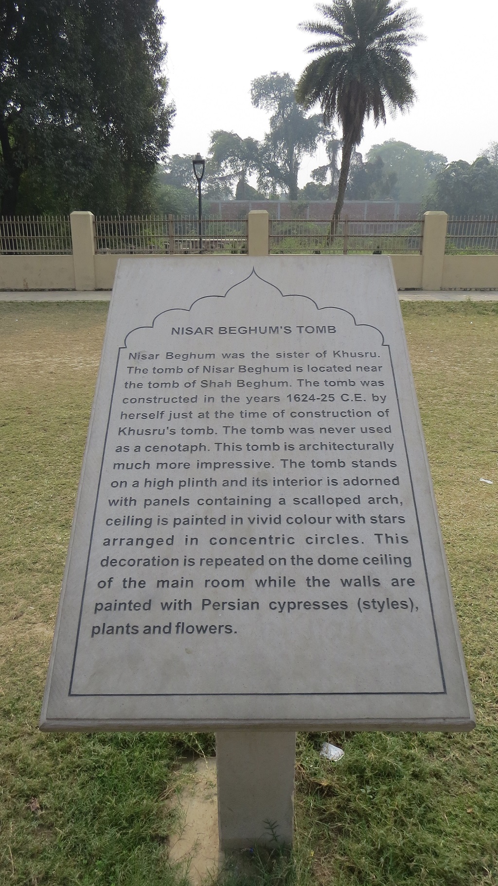 About: Nisar Beghum’s Tomb (1624-25 C.E.)