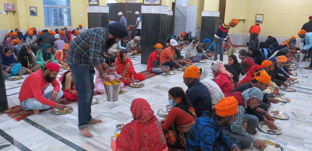 Langar Hall of Takhat Shri Harimandir Ji Patna Sahib, Bihar, India