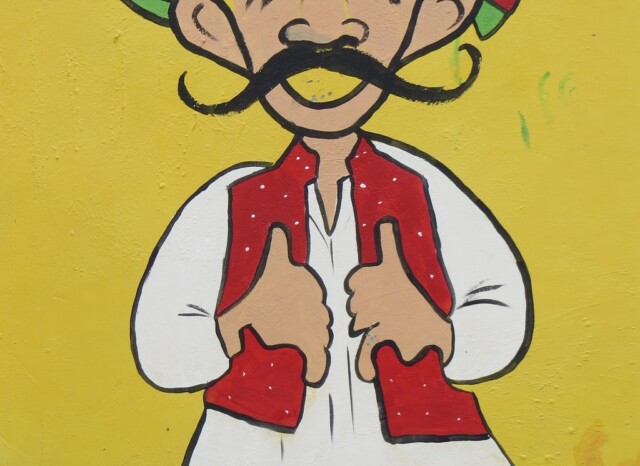 Man with Thumbs Up - Wall Art
